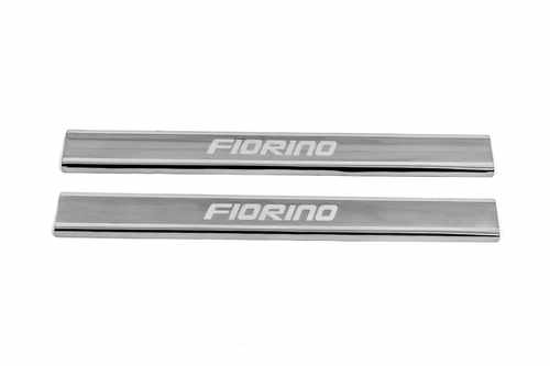 Хром накладки на дверні пороги Carmos для Fiat Fiorino