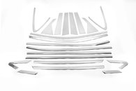 Повна окантовка стекол та стійок LIBAO (20 шт, нерж.) для Hyundai IX-35 2010-2015рр.