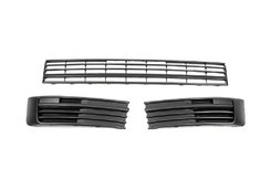 Передні нижні решітку (3 частини, мат) для Volkswagen T6 2015↗, 2019↗ мм.