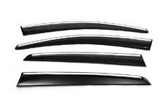 Вітровики з хромом HB (4 шт., Sunplex Chrome) для Volkswagen Golf 6