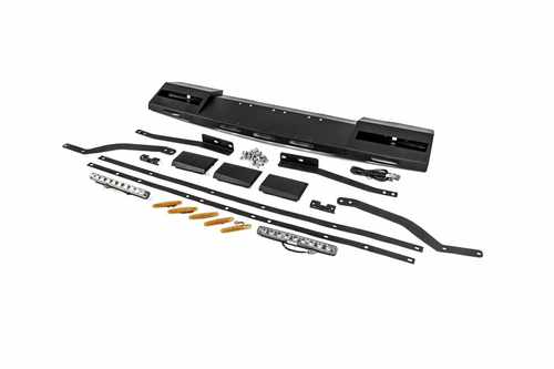Козирок лобового скла під багажник DAKAR (LED) для Volkswagen Amarok