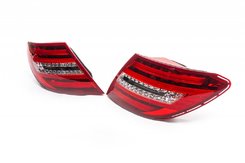 Задні ліхтарі LED (2011-2015, 2 шт) для Mercedes C-class W204 2007-2015рр.