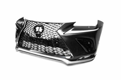 Бампер з гратами в рестайлінг дизайні для Lexus NX