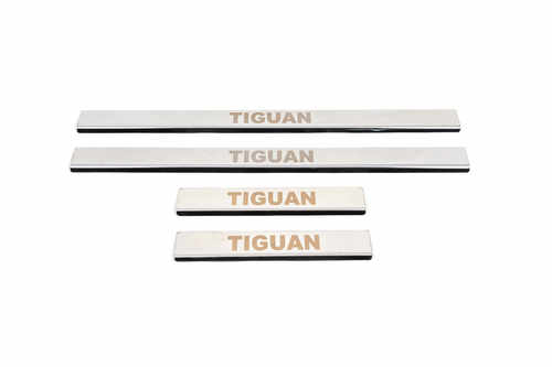 Накладки на дверні пороги Carmos (нерж) для Volkswagen Tiguan 2016↗