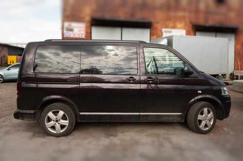 Алюмінієві рейлінги інтегровані для VW T5, T6 чорні (Довга база)