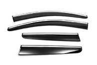 Вітровики з хромом (4 шт., Sunplex Chrome) для Renault Kadjar