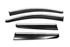 Вітровики з хромом (4 шт., Sunplex Chrome) для Renault Kadjar