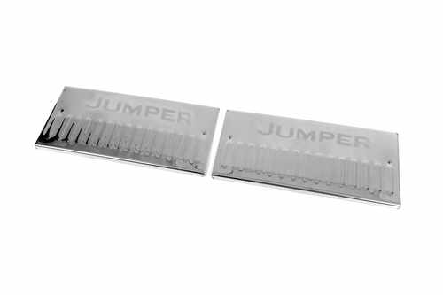 Хром накладки для Citroen Jumper (2006+) накладки на пороги нерж. Carmos (Туреччина)