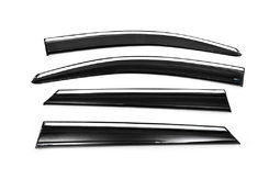 Вітровики з хромом (4 шт., Sunplex Chrome) для Hyundai Tucson TL 2016-2021рр.