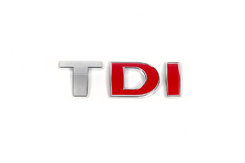 Напис Tdi (прямий шрифт) Червона І для Volkswagen Crafter 2006-2017рр.