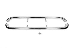 Захист бічних порогів (2 шт, нерж) для Toyota Land Cruiser 100
