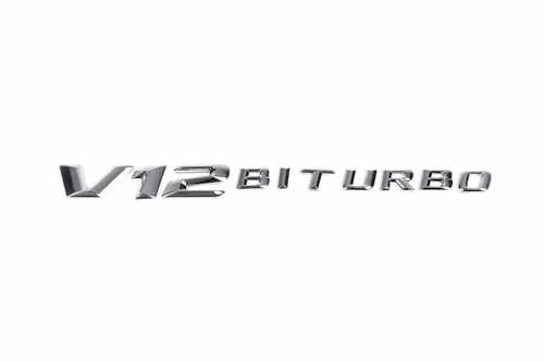 Напис V12 Biturbo (хром) для Mercedes W201 (190)