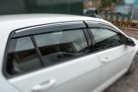 Ветровики с хромом HB (4 шт, Sunplex Chrome) для Volkswagen Golf 7