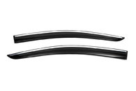 Вітровики з хромом (4 шт., Sunplex Chrome) для Volkswagen Caddy 2020↗ мм.