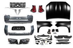 Комплект рестайлинга Toyota Land Cruiser Prado 150 2009-2017 в 2018 год с Full LED оптикой