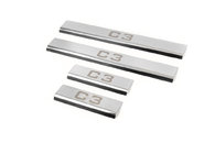 Накладки на пороги (4 шт., Carmos) для Citroen C-3 2010-2017рр.