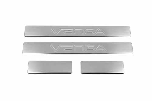 Накладки на пороги OmsaLine (4 шт., нерж.) для Kia Venga