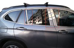 Молдинги дверних стійок (нерж.) 6 шт. для BMW X1 E-84 2009-2015рр.