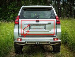 Хром накладка на крышку багажника для Toyota Land Cruiser Prado 150 2018+