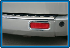 Окантовка задніх рефлекторів (2 шт, нерж.) для Ford Custom 2013↗ мм.