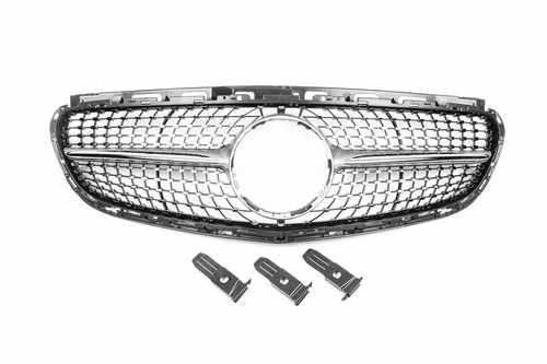 Передня решітка Diamond Silver для Mercedes E-сlass W212 2013-2016
