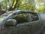Вітровики (4 шт., Sunplex Sport) для кToyota Hilux 2006-2015