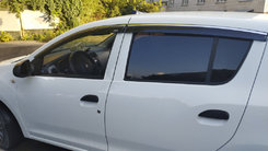 Вітровики з хромом (4 шт, Niken) для Dacia Sandero 2013-2020 рр.