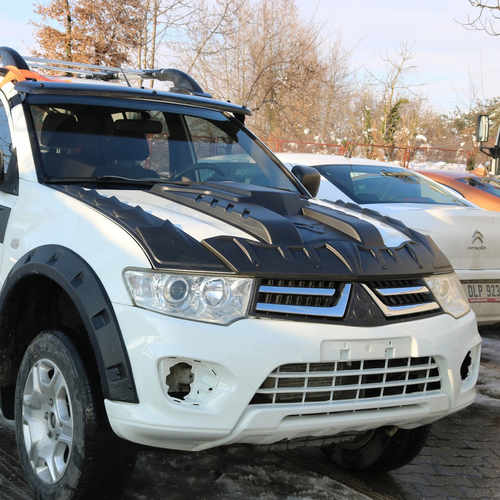 Накладка на капот V1 (ABS) для Mitsubishi L200 2006-2015 рр.