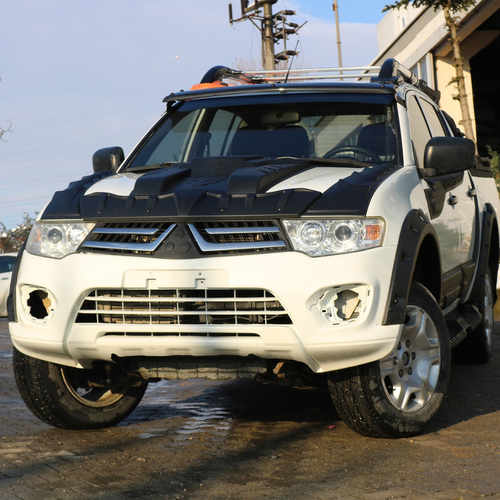 Накладка на капот V1 (ABS) для Mitsubishi L200 2006-2015 рр.