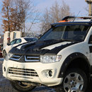 Накладка на капот V1 (ABS) для Mitsubishi L200 2006-2015 рр.