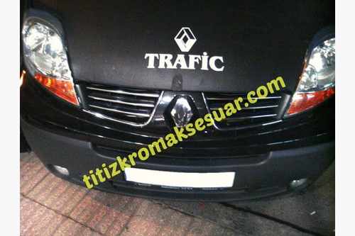 Хром накладки для Renault Traffic передня решітка нерж Carmos (Туреччина)