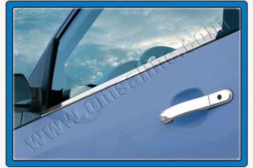 Хром накладки для Ford Fiesta 2002-2008 накладки на ручки нерж Carmos (Туреччина)