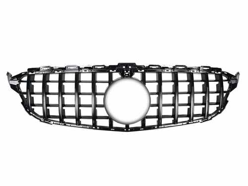 Решітка GT PANAMERICANA для Mercedes C-CLASS W205 2019-2021 Chrome Black