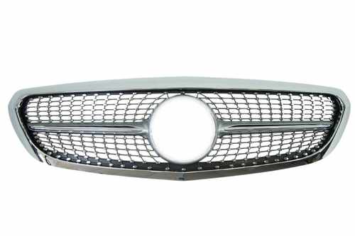 Решітка радіатора Mercedes C-Class W205 2014-2018 Classic Silver Срібний