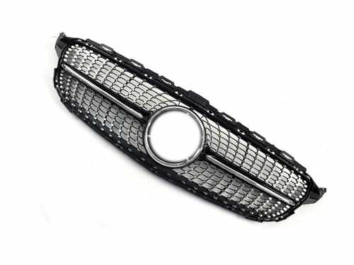 Решітка радіатора Mercedes C-Class W205 2014-2018 Diamond Black