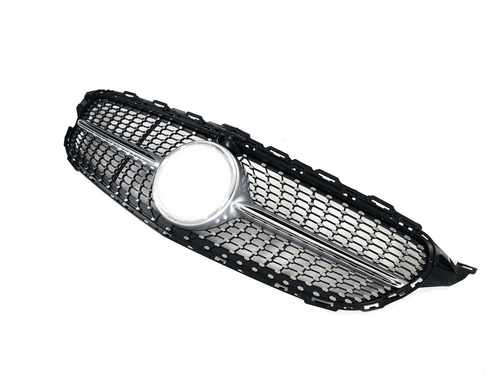 Решітка радіатора Mercedes C-Class W205 2014-2018 Diamond Silver