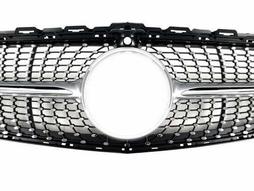 Решітка радіатора Mercedes C-Class W205 2014-2018 Diamond Silver