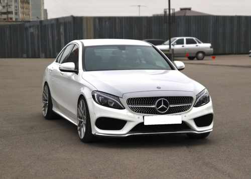 Решітка радіатора Mercedes C-Class W205 2014-2018 Diamond Silver