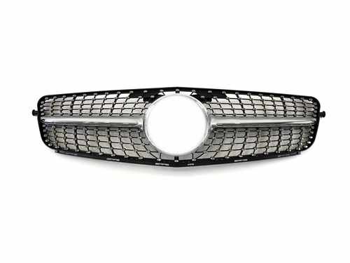 Решітка радіатора Mercedes C-Class W204 2006-2013 Diamond Silver