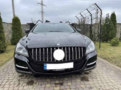 Решітка радіатора Mercedes CLS-Class W218 2011-2014 GT Chrome Black Style Pre-Facelift