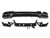 Дифузор заднього бампера Mercedes E-Class W212 2013-2016 Chrome