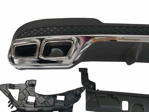 Дифузор заднього бампера Mercedes E-Class W212 2013-2016 Chrome