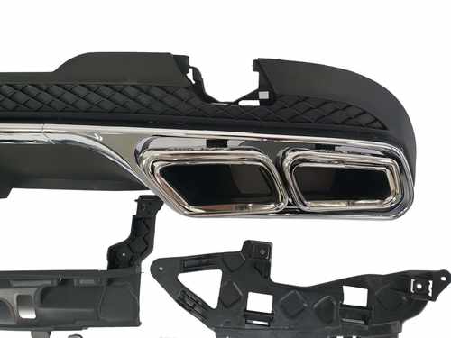 Дифузор заднього бампера Mercedes E-Class W212 2013-2016 Chrome