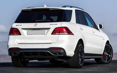 Дифузор AMG з насадками Mercedes GLE-Class W166 2015-2018 Full Black
