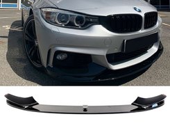 Накладка на передній бампер губа сплітера BMW 4 Series F32 2013-2019год М-Performance