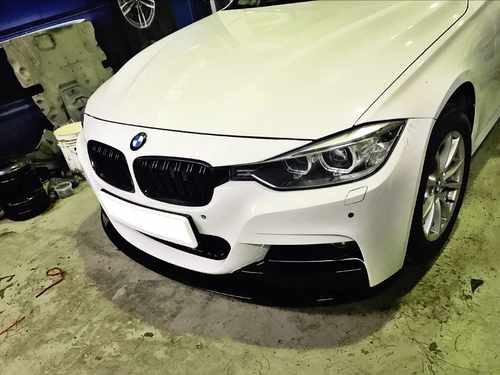 Накладка на передній бампер сплітер BMW 3 Series F30 2012-2019р.