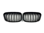 Решітка радіатора ніздрі BMW 1 Series F20 2011-2015 рік Чорний Глянець