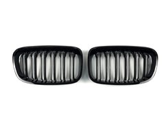 Решітка радіатора ніздрі BMW 1 Series F20 2011-2015 рік Чорний Глянець