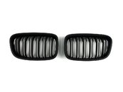 Решітка радіатора ніздрі BMW 1 Series F20 2011-2015 рік Чорний Матовий