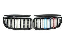 Решітка радіатора ніздрі BMW 3 Series E90/E91 2005-2008рік Чорний Глянець Триколор
